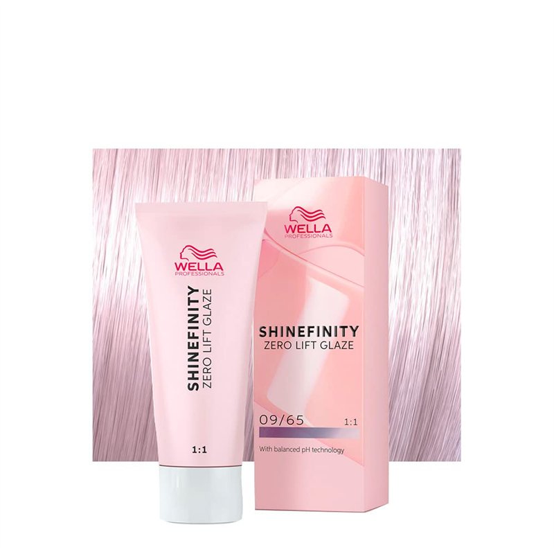 Wella Shinefinity Pink Shimmer 09/65 Blond Très Clair Violet Acajou 60ml - coloration demi-permanen
