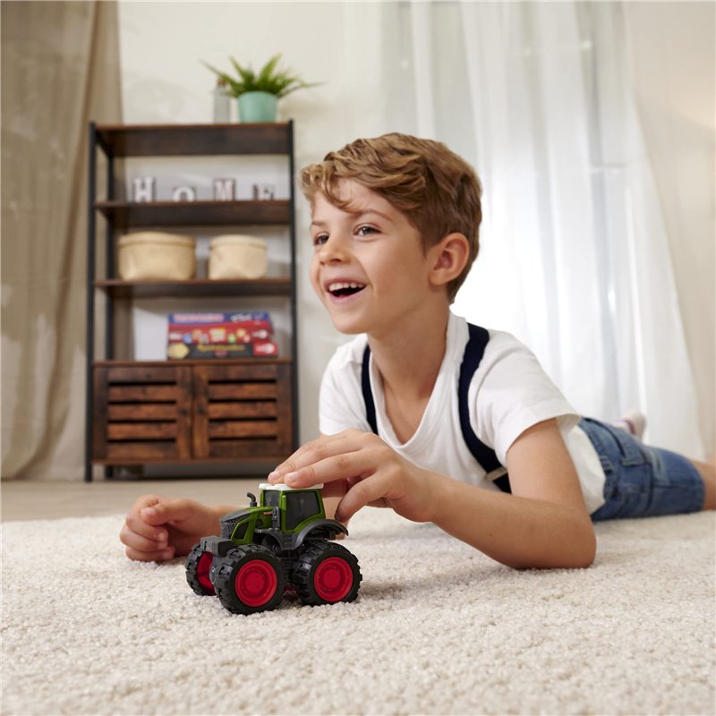 Image secondaire de Dickie Toys - Tracteur Jouet Fendt Monster Truck (9cm), Tracteur Enfant avec Moteur à Friction, Quatre Roues motrices et pneus X