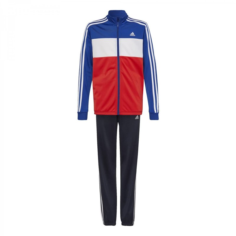 adidas B Tiberio TS Survêtement, Bleu/Blanc/Blanc, 10 años Garçon