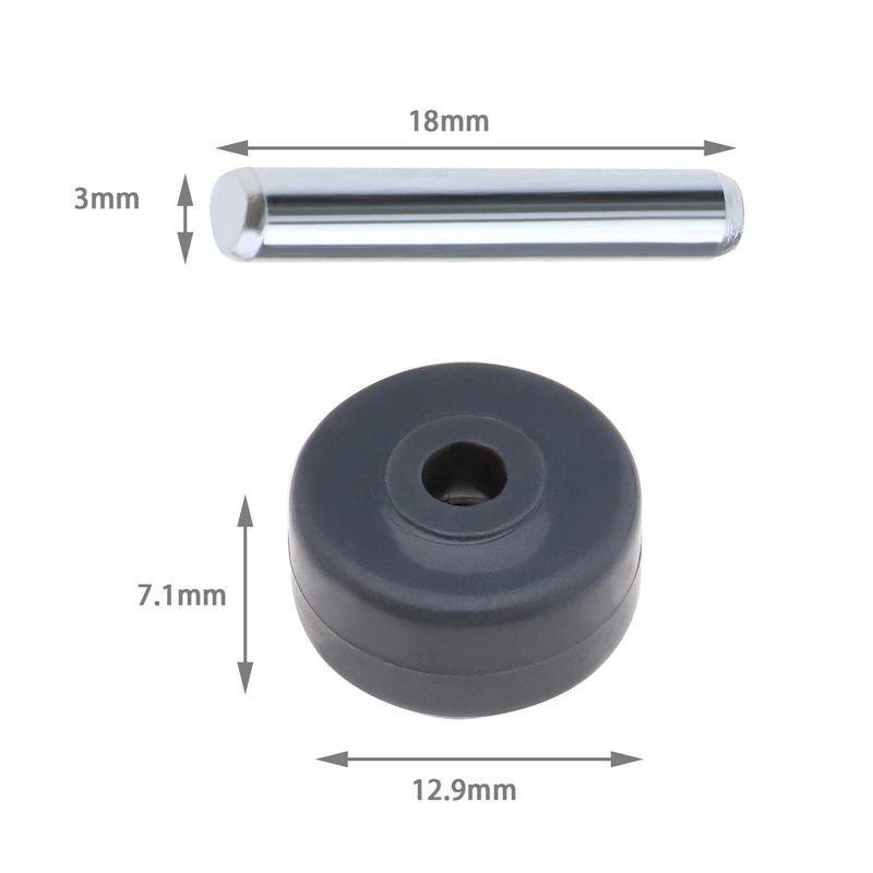 Image secondaire de Lot de 4pcs Roues de Rechange pour Aspirateur Remplacement Compatible avec Shark Navigator NV350 NV352 NV355 NV356E NV500 NV501