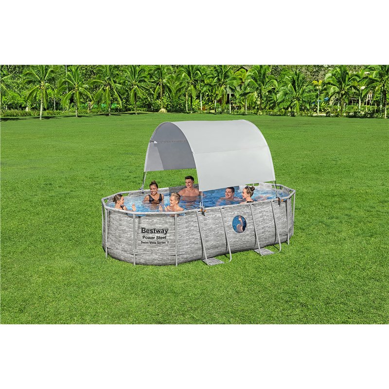 Image secondaire de Bestway Flowclear Auvent pour Piscine 2,10 m X 3,40 m