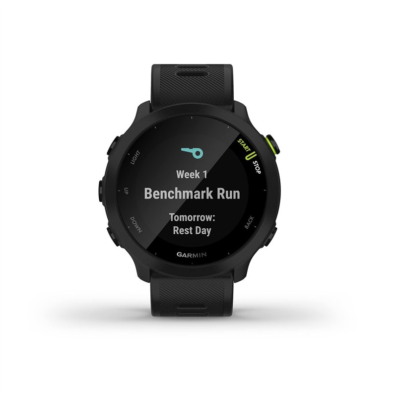 Image secondaire de Garmin Forerunner 55 - Montre GPS multi-activités running avec fonctions d’entrainement Garmin Coach et cardio au poignet – Noir