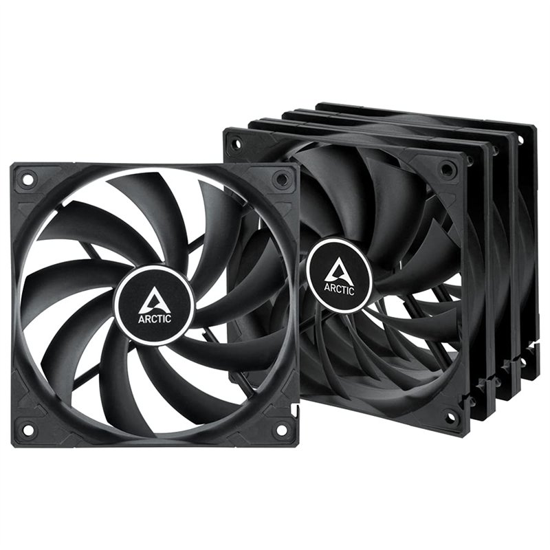 ARCTIC F12 PWM PST (5 Pièces) - Ventilateur PC, 120 mm, Haute Performance, Ventilateur Boitier, Refroidisseur Silencieux pour UC