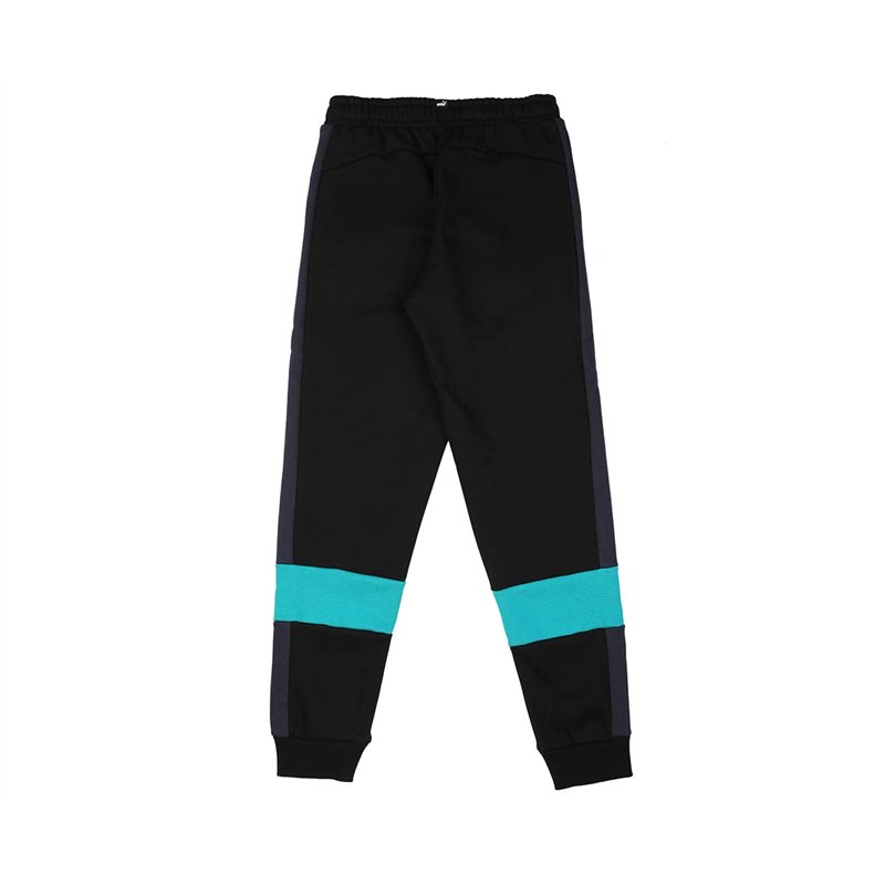 Image secondaire de PUMA Ess+ Colorblock Pants FL Cl B Pantalon, Black Deep Aqua, 8 Ans Mixte bébé