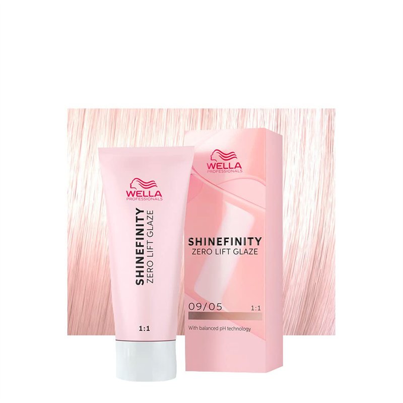 Wella Shinefinity Silk Blush 09/05 Blond Très Clair Naturel Acajou 60ml - coloration demi-permanent