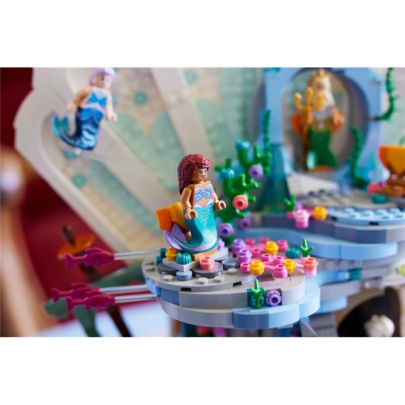 Image secondaire de LEGO 43225 Disney Le Coquillage Royal de La Petite Sirène, Maquette à Construire, Modèle Réduit avec Figurines, pour Femmes et H