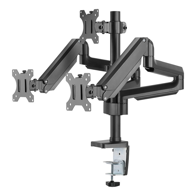 Support Triple écran à fixer Deltaco ARM-0352 (24kg max) (Noir)