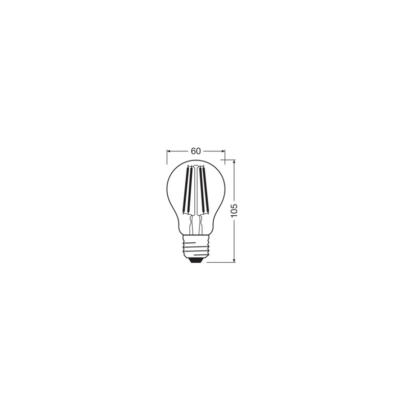 Image secondaire de OSRAM Lampe LED dimmable Superstar avec un rendu des couleurs particulièrement élevé (CRI90), E27-base, Aspect filament ,Blanc f