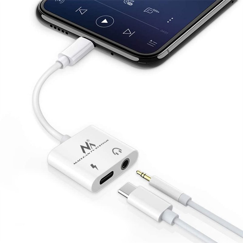 Image secondaire de Maclean MCTV-848 Adaptateur USB Type-C Mini-Jack 3,5 mm (PD) 30 W