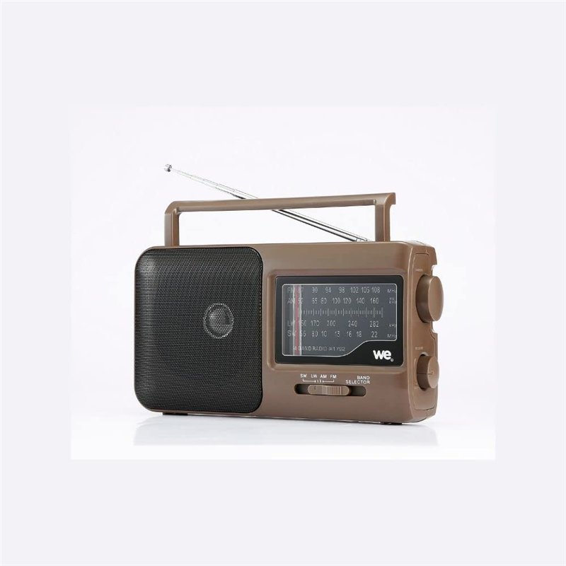 Radio grandes ondes AM/FM/LW/SW - Prise casque jack 3.5mm - poignée intégrée - alimentation prise secteur ou pile