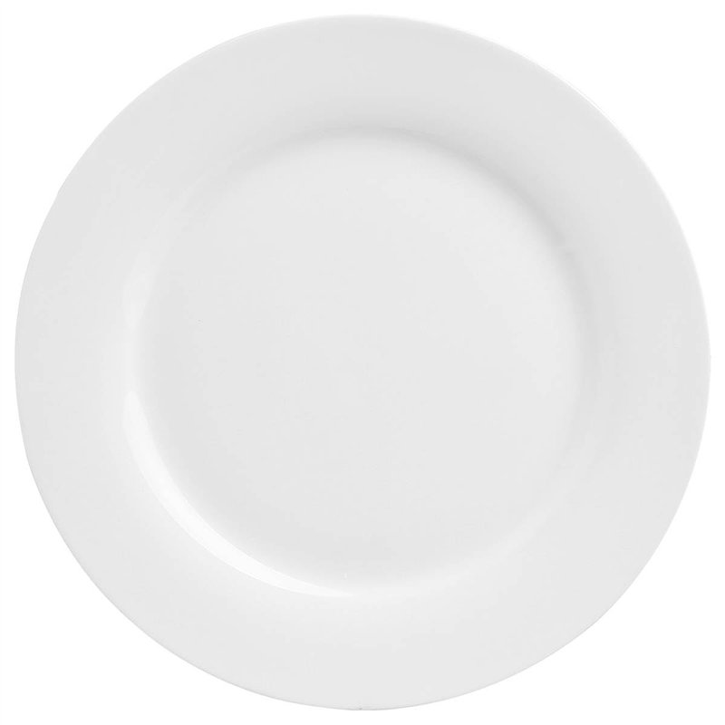 Lot De 6 Assiettes à Dessert Rondes - D 20 Cm - Blanc