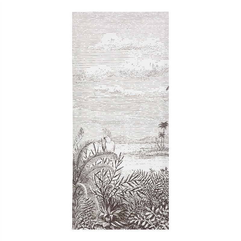 Image secondaire de Atmosphera - Toile imprimée Bota - bois - noir et blanc - 67-5x50 cm