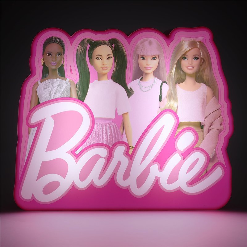 Image secondaire de Barbie Lampe Officiellement licencié, Déco de chambre avec personnages, Fonctionne à piles, 16cm