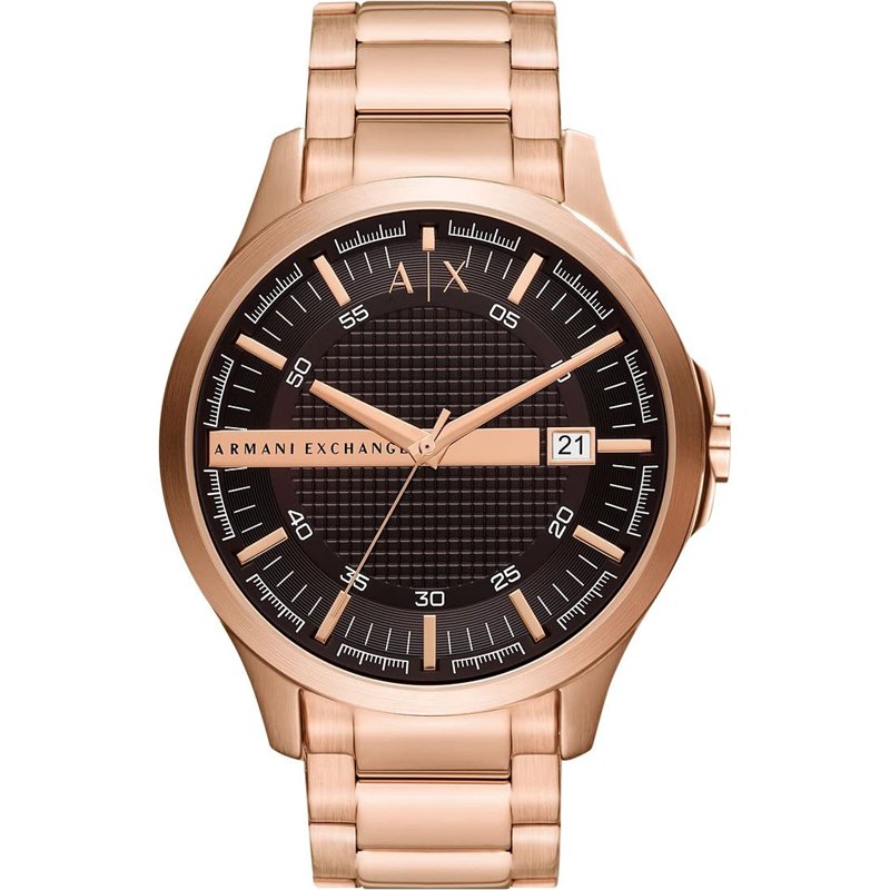 Armani Exchange Montre pour homme Quartz/3 Hand Date movement boîtier de 46mm avec un bracelet en acier inoxydable AX2449