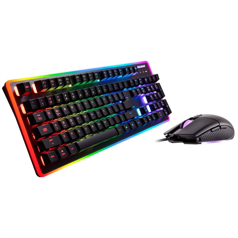 Image secondaire de COUGAR GAMING | PACK CLAVIER SOURIS GAMING | CLAVIER + SOURIS GAMING FILAIRE HYBRIDE DEATHFIRE EX 7 COULEURS LEDS - Commutateurs