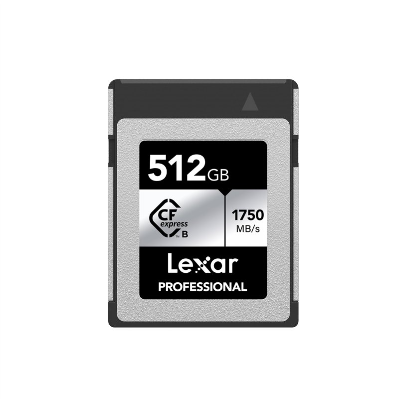Lexar Professional CFexpress Type-B 512 Go Argent Lecture maximale 1750 Mo/s Écriture max 1300 Mo/s Compatible avec les fabrican
