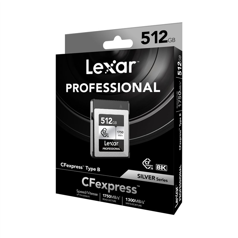 Image secondaire de Lexar Professional CFexpress Type-B 512 Go Argent Lecture maximale 1750 Mo/s Écriture max 1300 Mo/s Compatible avec les fabrican