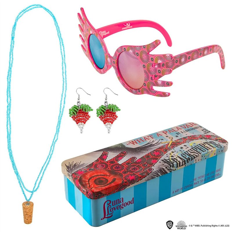 Image secondaire de Cinereplicas Harry Potter - Trio d'Accessoires de Luna Lovegood - Inclus les répliques des Lorgnospectres, des boucles d'oreille