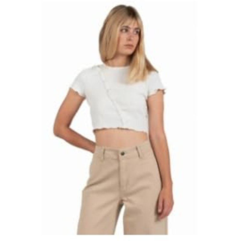 24COLOURS T-Shirt à Manches Courtes décontracté pour Femme Noir - Marque EAN : 4059716361789 - Taille 36