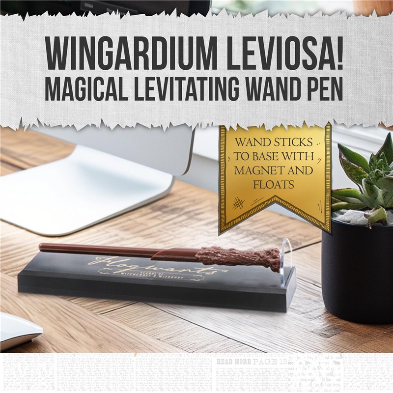 Image secondaire de Harry Potter Levitating Wand Pen - Colourful Crest - Magical Desk Accessories, Stationery, & Collectible