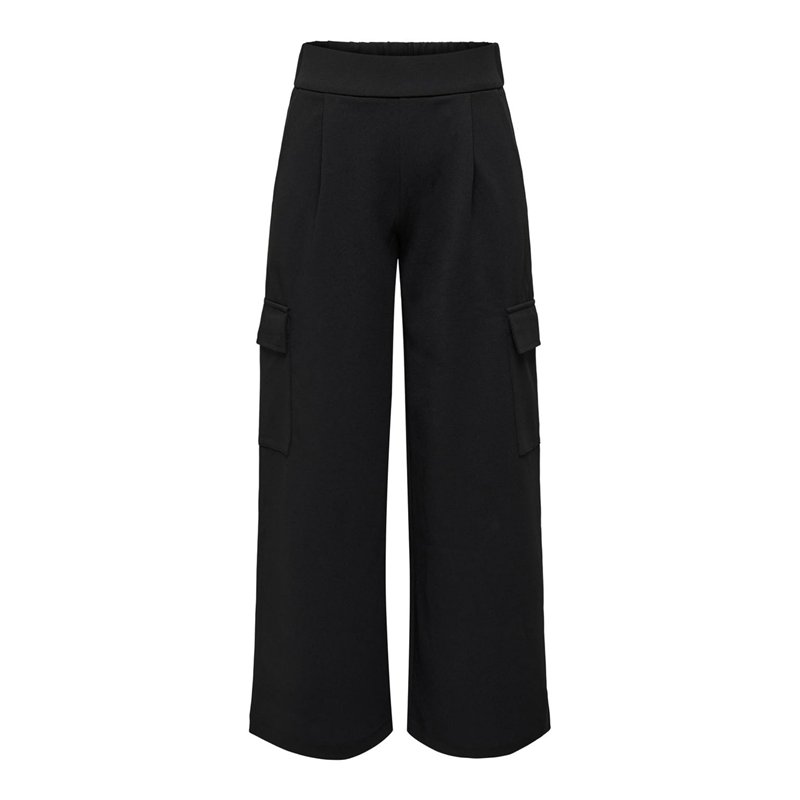 Pantalon en Toile pour Femme JDY, Élégante Culotte Taille Haute, Pantalon Marlène JDYGEGGO, Couleurs:Noir, Taille:XL / 32L, Long