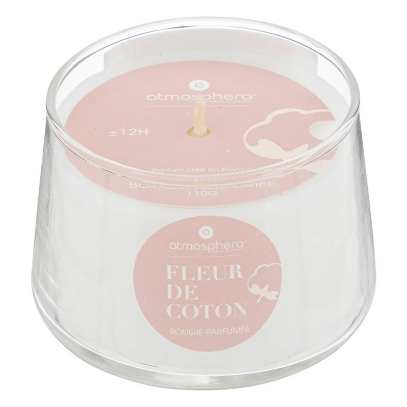 Image secondaire de Atmosphera - Bougie parfumée Izor en Verre D7,5cm Blanc