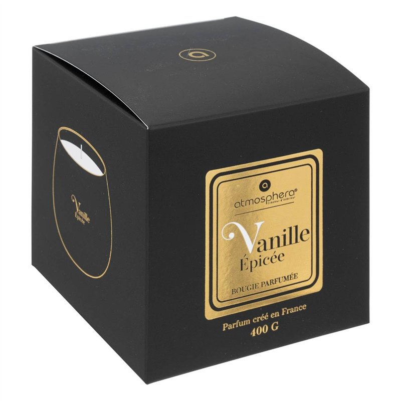 Image secondaire de Atmosphera - Bougie parfumée Arlo en Verre D12cm Noir