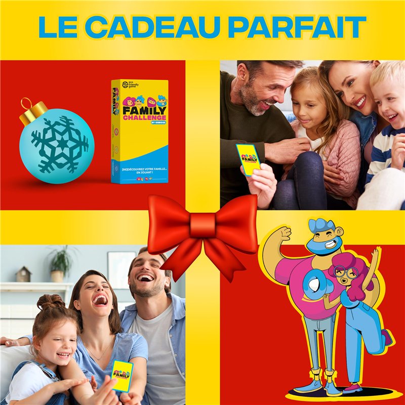 Image secondaire de ATM Gaming Family Challenge - Jeux de société Famille - Questions et Défis Amusants pour Enfants et Adultes - Jeu de Cartes dès 