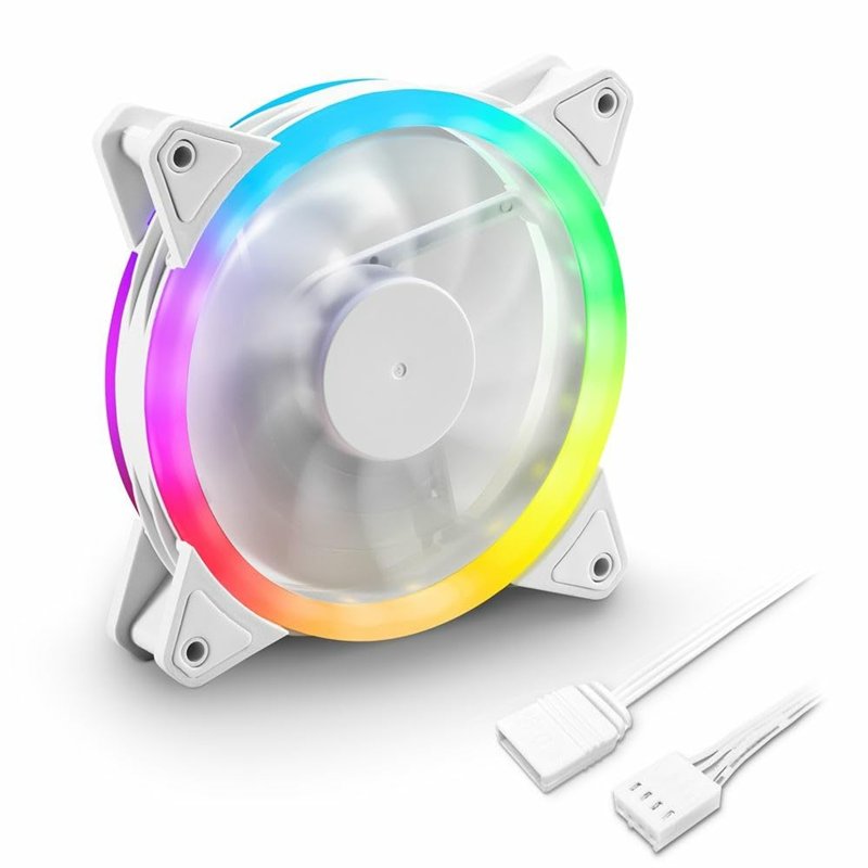 Image secondaire de Sharkoon Shark Blades PWM Boitier PC Ventilateur 12 cm Blanc 1 pièce(s)