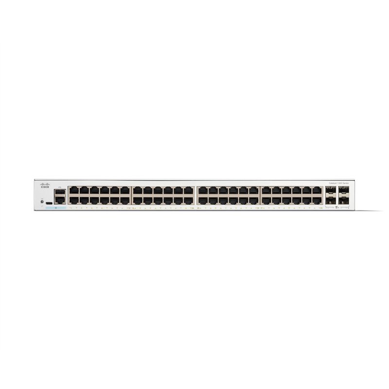 Image secondaire de Cisco Commutateur administrable Cisco Catalyst 1300-48T-4X, 48 Ports GE, Ports SFP+ 4x10GE, Garantie limitée à Vie (C1300-48T-4X)