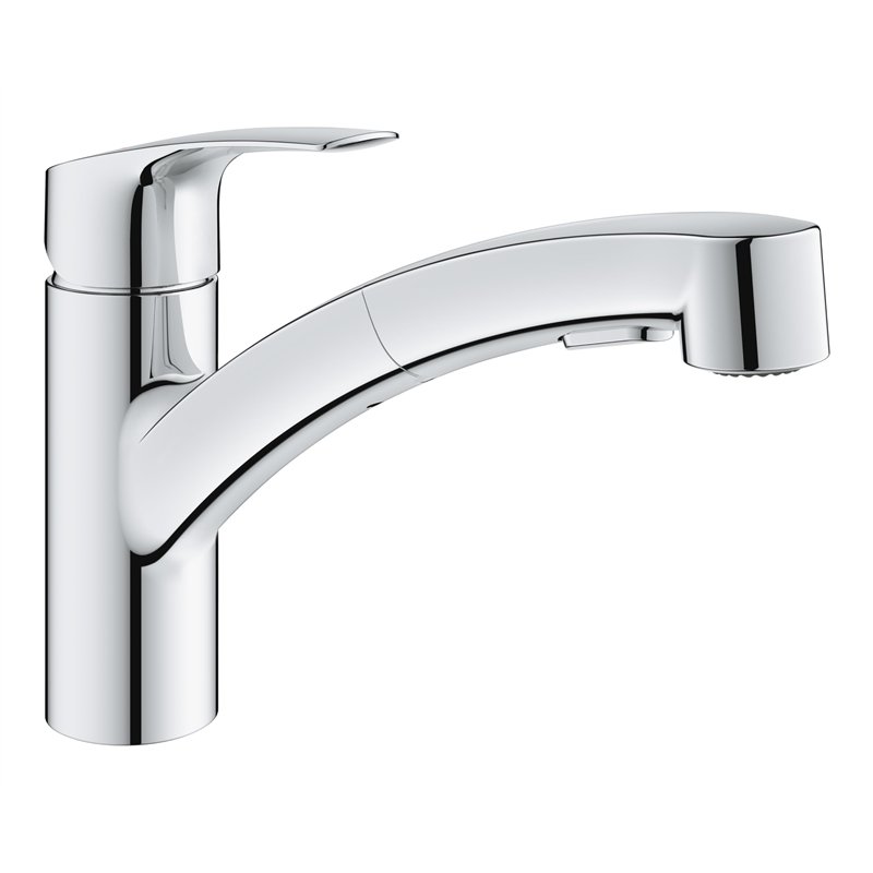 GROHE Eurosmart 3030510F Mitigeur d'évier de cuisine avec double pulvérisation extractible 1/2