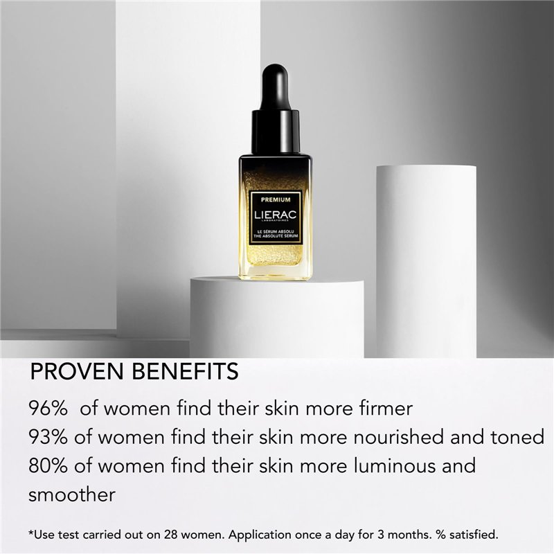 Image secondaire de Lierac - Premium - Le Sérum Absolu 30ml - Soin Visage - Anti-âge global - Éclat - 96% d’ingrédients d’origine naturelle - Tous types de peau