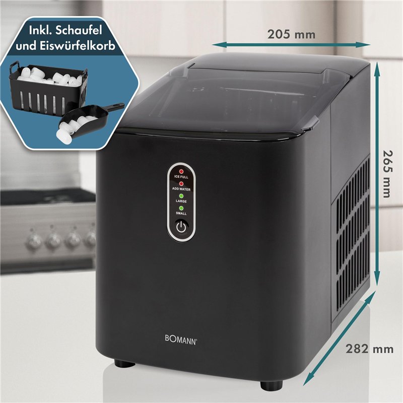 Image secondaire de Bomann® EWB 6068 CB Machine à glaçons à production rapide – Glaçons en 10 minutes – Jusqu'à 10 kg de glace en 24 heures – Machin
