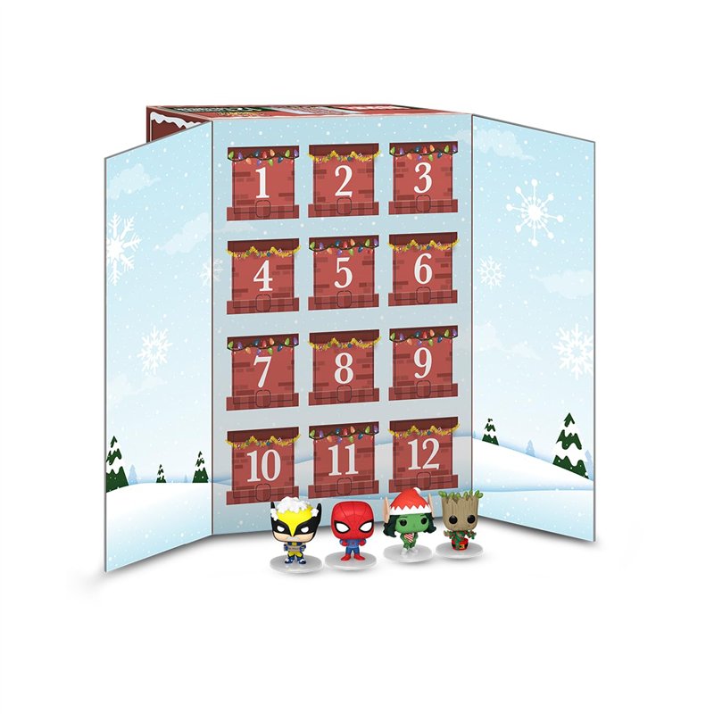 Image secondaire de Funko Countdown Calendar: Marvel 12-Day - Marvel Comics - Calendrier de L'avent - 12 Jours de Surprise - Mini-Figurine en Vinyl