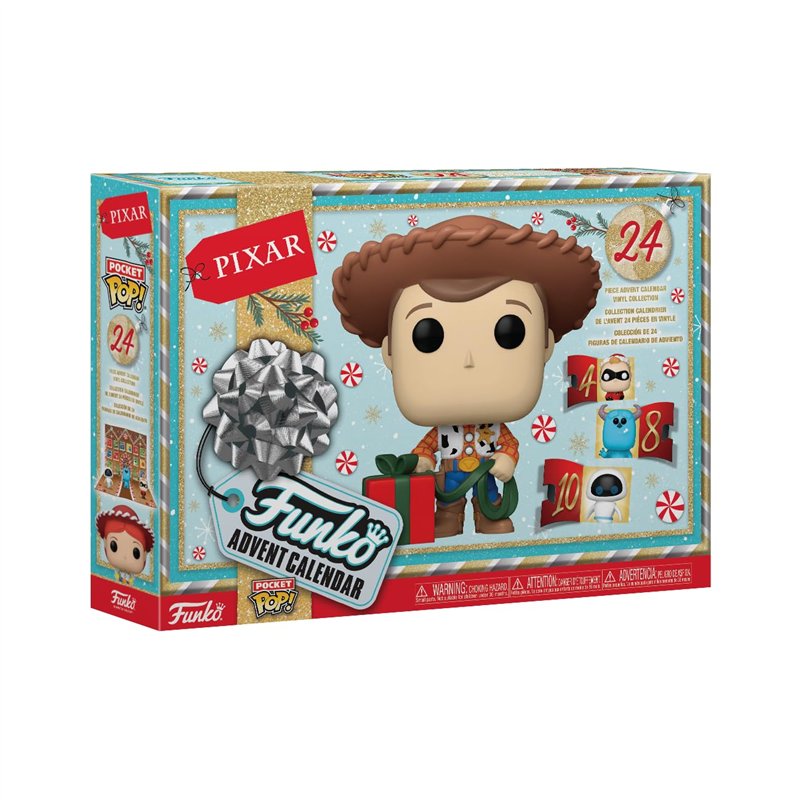Funko Advent Calendar: Pixar 2024 - Pixar Collection - Calendrier de L'avent - 24 Jours de Surprise - Mini-figurine en Vinyle à