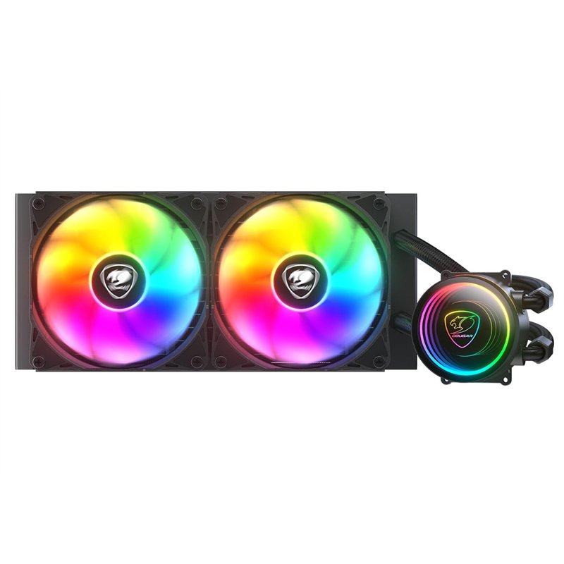 Image secondaire de COUGAR GAMING | REFROIDISSEUR | POSEIDONELITE240AR - Éclairage ARGB - Radiateur en aluminium - Deux ventilateurs Cougar ARGB Vor