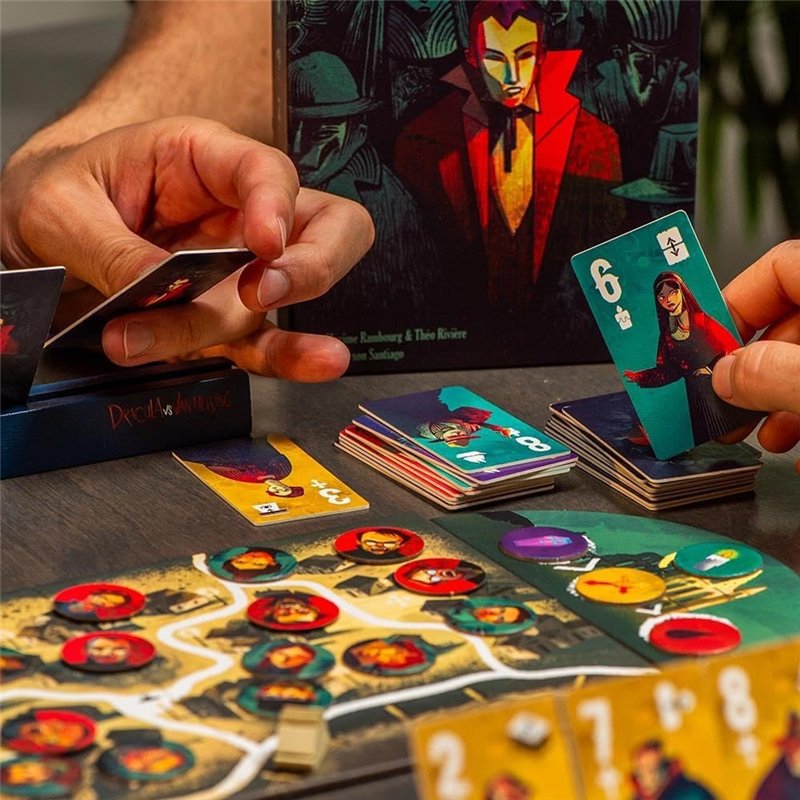 Image secondaire de Blackrock Dracula VS Helsing - Jeu de société - Jeu Deux Joueurs - affrontement en Duo - 10 Ans et Plus - Duel stratégique et Ta
