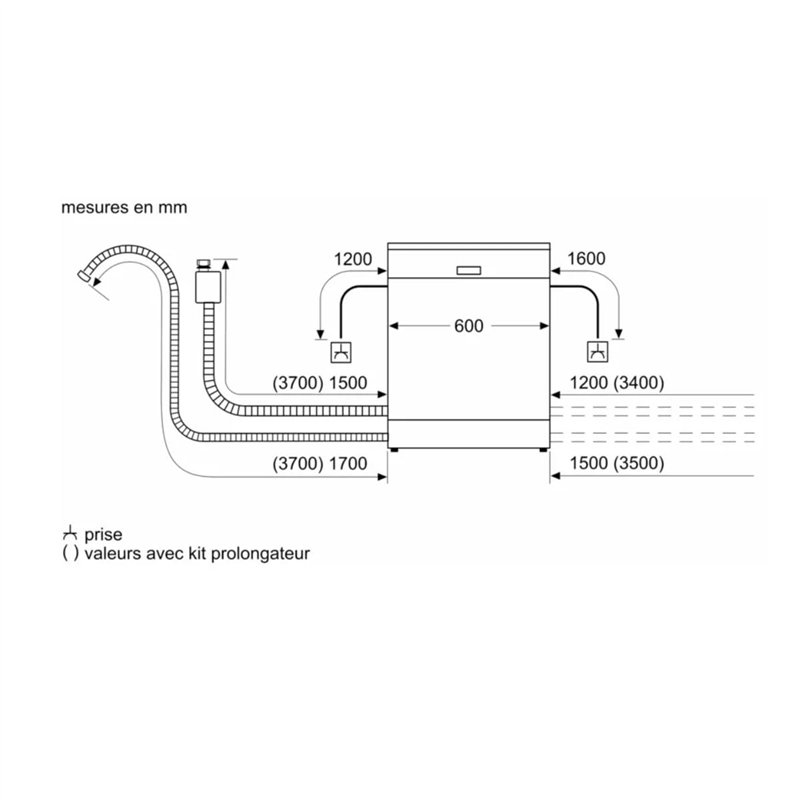 Image secondaire de SIEMENS Lave vaisselle 60 cm SN23HW00UF extraKlasse IQ300, 12cvts, 44db, 9,5L