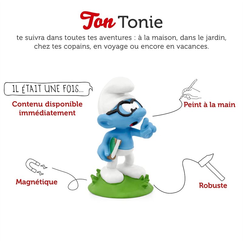 Image secondaire de tonies Collection Les Schtroumpfs, 4 Personnages avec Histoire Audio pour Toniebox : L'Aéroschtroumpf, Grande Schtroumpfette, L'