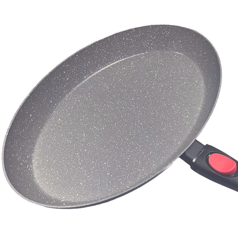 Nice Cooker Poêle à Poisson Ovale - Roc-Tec®. *38 cm* Vraies particules de Pierre. Antiadhésif - Tous Feux dont Induction + Four