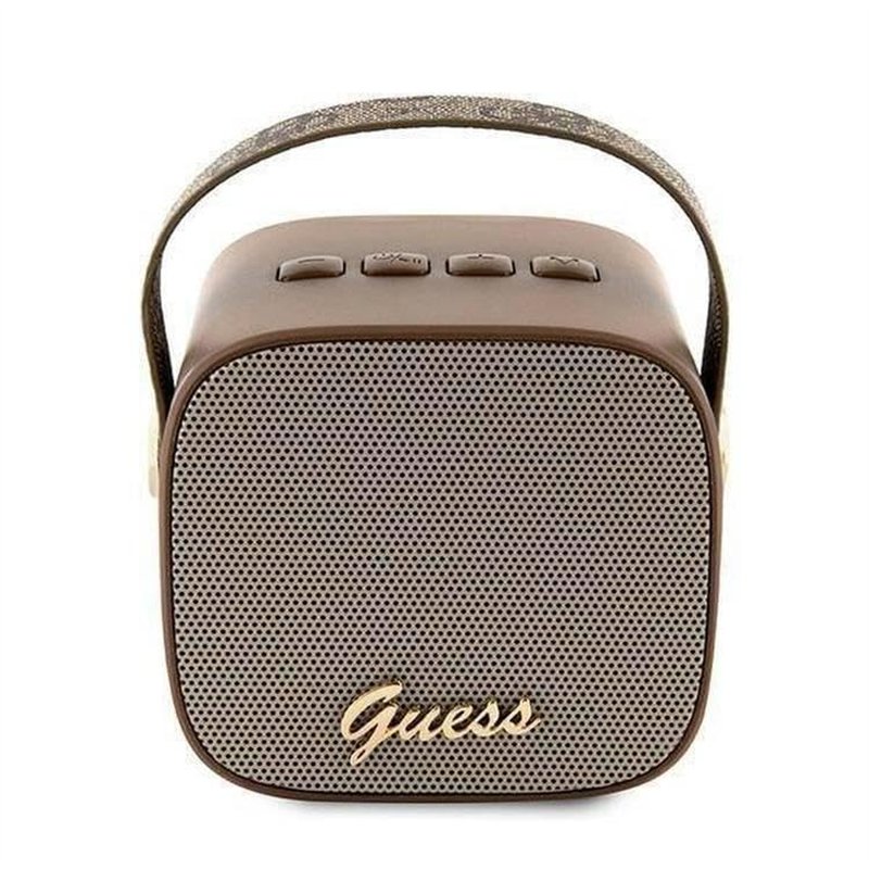 Image secondaire de CG MOBILE Guess Haut-Parleur sans Fil avec poignée en Cuir PU 4G Script Logo, Bluetooth Version 5.3, 4 Heures de Lecture, Son de