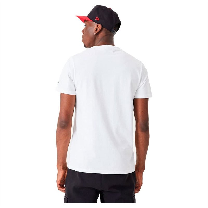 Image secondaire de New Era NBA Infill Graphic Chicago Bulls T-Shirt à Manches Courtes pour Homme Blanc - Marque EAN : 0196819084390 - Taille M
