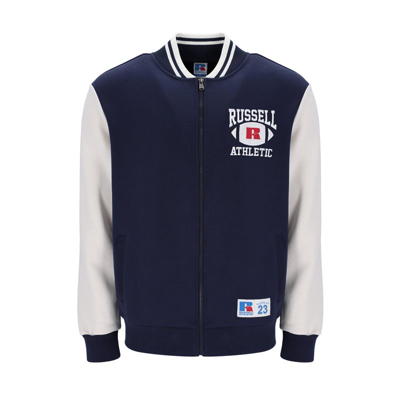 Russell Athletic Veste de sport pour homme Bomber Ty bleu marine