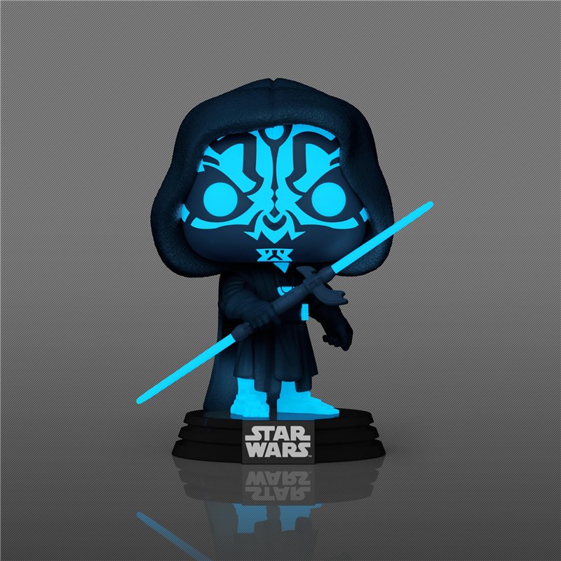 Image secondaire de Funko Pop! Star Wars: Star Wars Darkside - Darth Maul - (Holo) - Brille dans Le Noir - Dark Maul - Figurine en Vinyle à Collecti