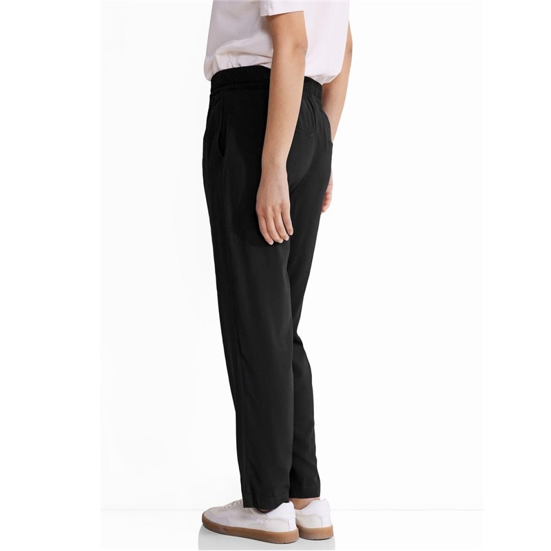 Image secondaire de STREET ONE A377201 Pantalon en Viscose, Noir, 40W x 28L Femme