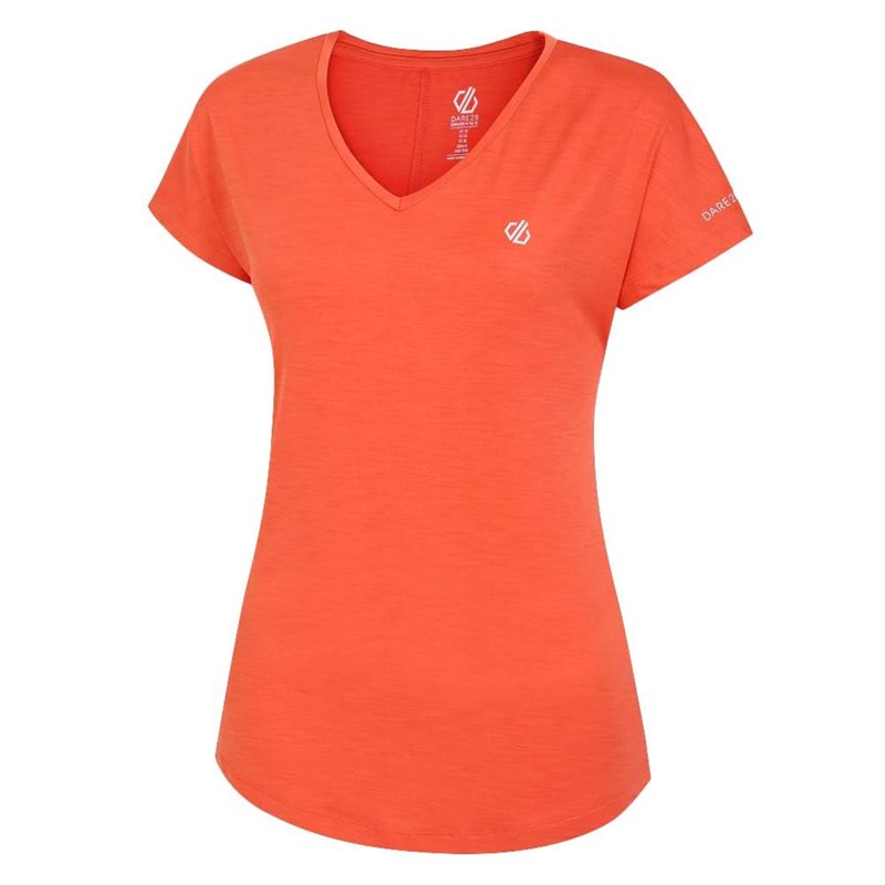 Dare 2b T- Shirt léger Vigilant pour Femme Maillot de Yoga, Orange, 46