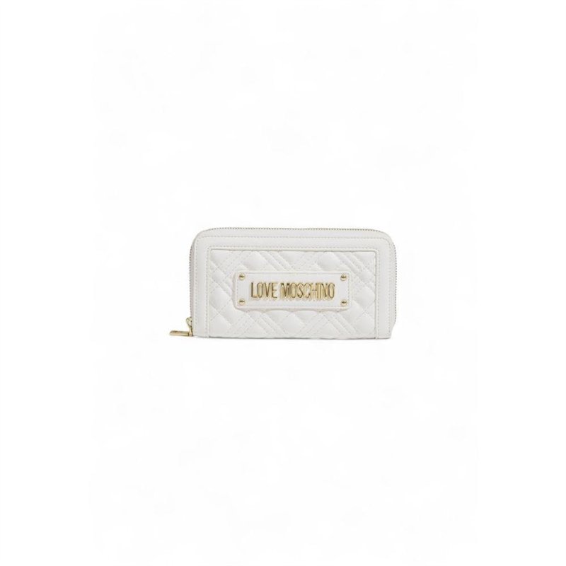 Love Moschino Portefeuille matelassé Lovo Moschino, La0100-Blanc, Taglia Unica