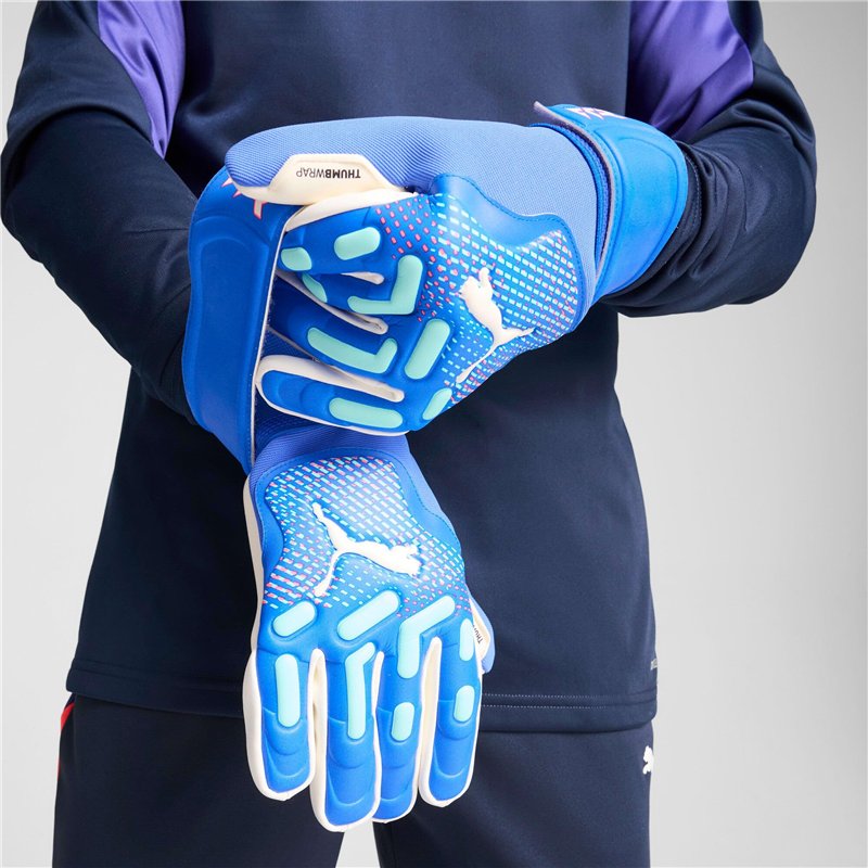 Image secondaire de PUMA Gants de gardien de but FUTURE Match 11 Bluemazing Sunset Glow Electric Peppermint Blue Pink Green ┃Gants de gardien de foo