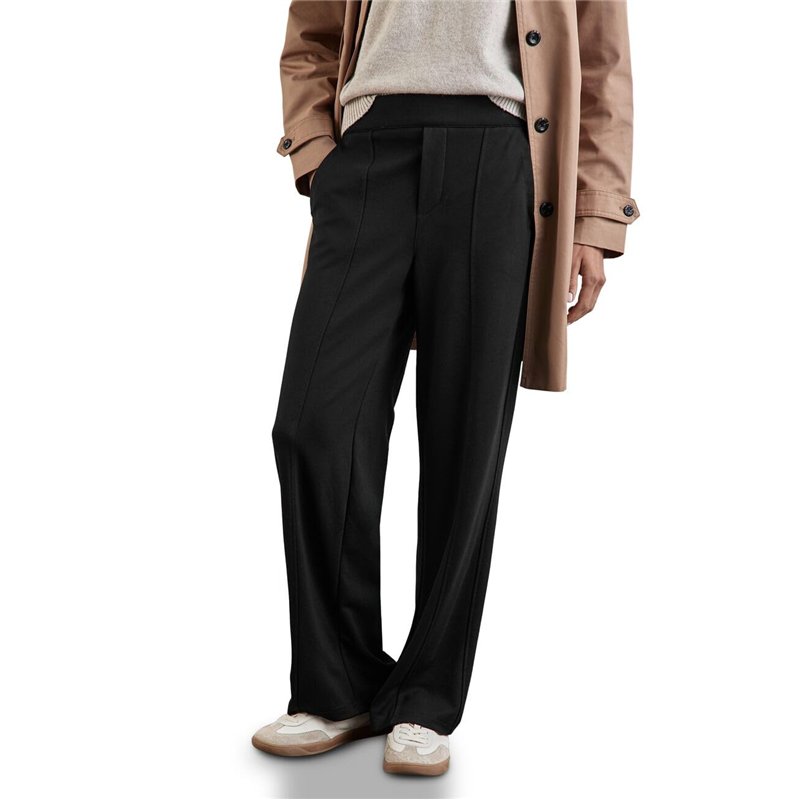 STREET ONE A378076 Pantalon Coupe Décontractée, Noir, 36W x 30L Femmes