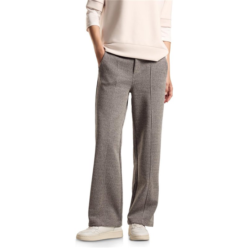 STREET ONE A378079 Pantalon Coupe Décontractée, Noir, 42W x 30L Femmes, Multicolore